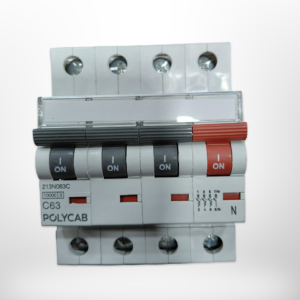 Polycab 40A TPN C Curve Three Pole Neutral 10kA MCB
